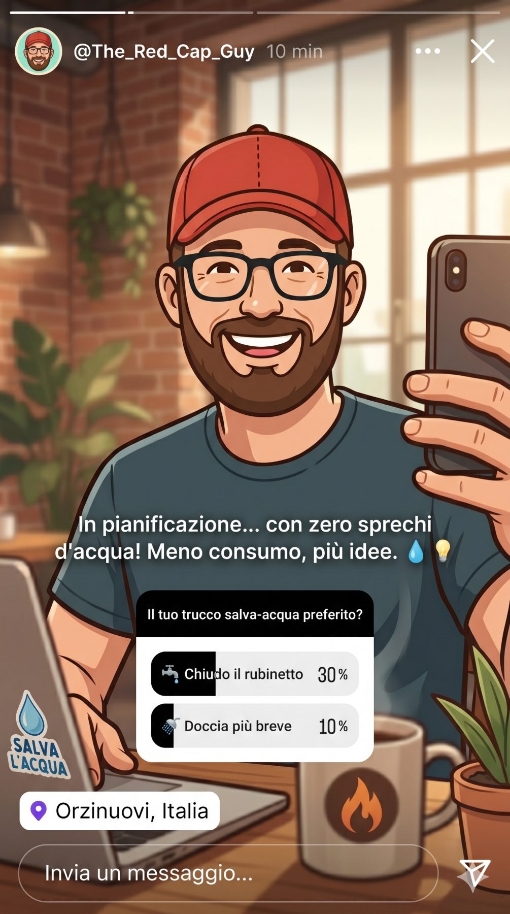 La story di Luigi: in pianificazione, con zero sprechi d'acqua
